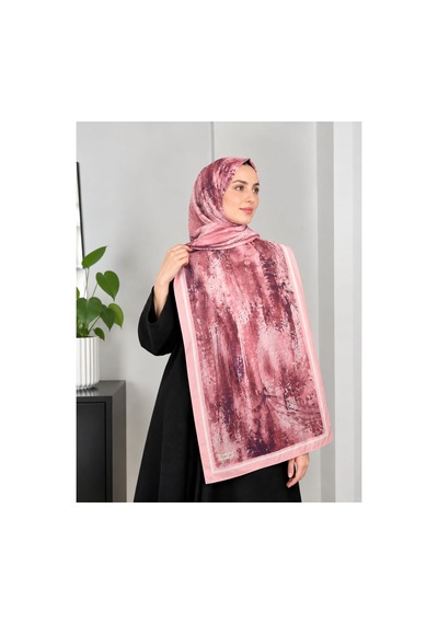Ardün Hijab Desenli Bambu Kraş Şal Tok Duruşlu, Şık Ve Modern Kadın Şal Bordo - 938078175 Bordo