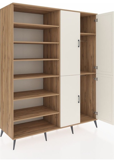 Kronos Gardrop 8 Raflı 4 Kapaklı 2 Askılı 176x59x221 Çam-aytaşı/çam Aytaşı/çam Kronos Gardrop 8 Raflı 4 Kapaklı 2 Askılı 176x59x221 Çam-aytaşı/çam Aytaşı/çam