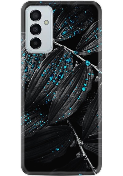 Samsung Uyumlu Galaxy A04S Kilif Silikon Desen Foid Green 1643 556613374