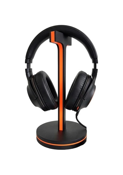 Gamer Kulaklık Standı, Dekoratif Neon Turuncu Kulaklık Tutucu 24cm