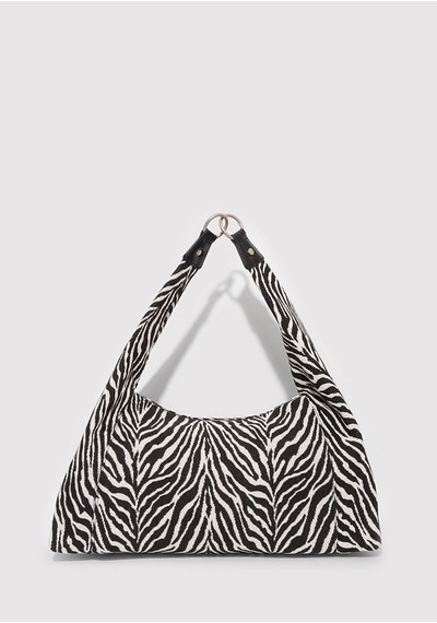 Mavi - Zebra Desenli Çanta 1913508-20933 Siyah