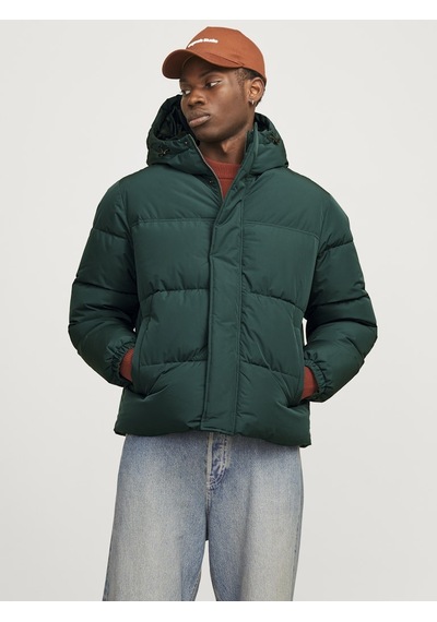 Jack & Jones Erkek Kapüşonlu Şişme Mont - 12256974 Siyah