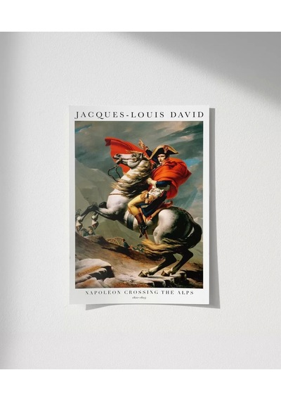 Çerçevesiz Poster Jacques Louis David Napolyon Alpleri Geçerken