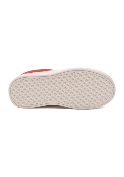 United Colors Of Benetton Kırmızı Hafızalı Taban Keten Bağcıklı Kadın Sneaker Bnı-11241 Z
