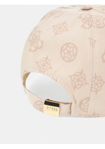 Guess Şakayık Baskılı Tamamı Beyzbol Kadın Krem Şapka Aw5502pol01-sto Krem