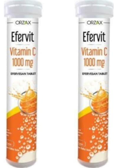 Orzax Efervit Vitamin C 1000 MG 20 Tablet 2 Adet