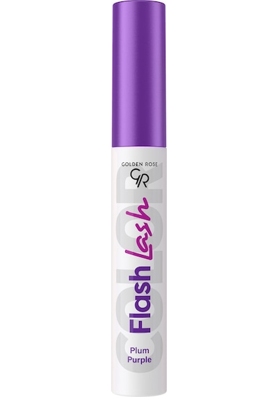 Golden Rose Suya Dayanıklı Förmüllü Hacim Veren Flash Lash Renkli Maskara 07 Plum Purple