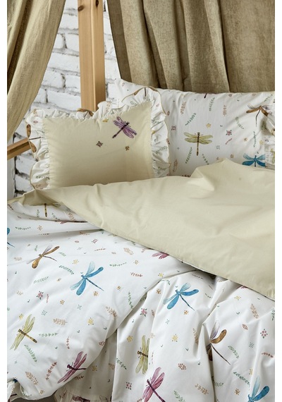 Ecocotton Nina Bebek Nevresim Seti Baskılı 100 x 150