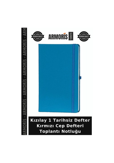 Kızılay 1 Tarihsiz Defter Kırmızı Cep Defteri Toplantı Notluğu Çok Renkli
