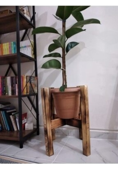 Ahşap Saksılık Çiçeklik Saksı Ayağı