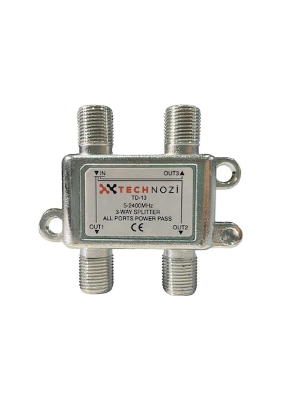 3 Lü Uydu Splitter Kablo Tv Rg6 4818p Çoklayıcı Dağıtıcı Anten Çanak Çevirici Switch Hub
