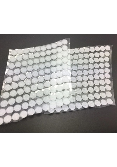 100 Adet Arkası Yapışkanlı 10Mm Yuvarlak Cırt Cırtlı Bant Cırt (328730423)