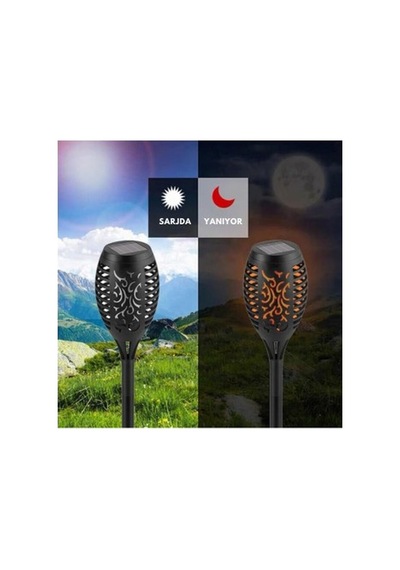 Askımo - Solar Alev Efektli Bahçe Lambası