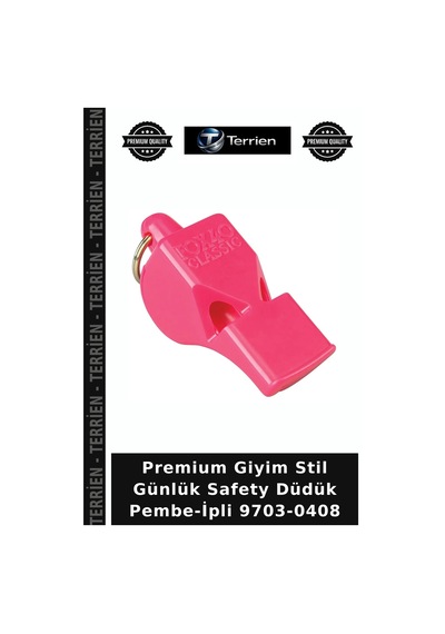 Premium Giyim Stil Günlük Safety Düdük Pembe-ipli 9703-0408