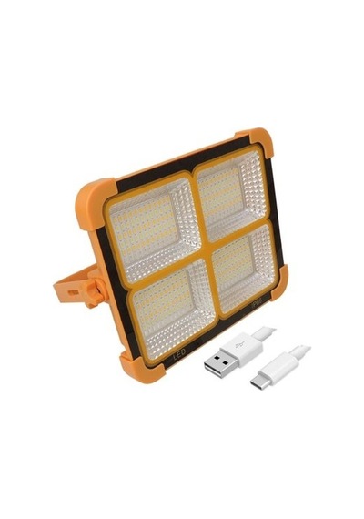 200w 4 Kademeli Solar Enerjili Taşınabilir Projektör Kamp Lambası Ip66