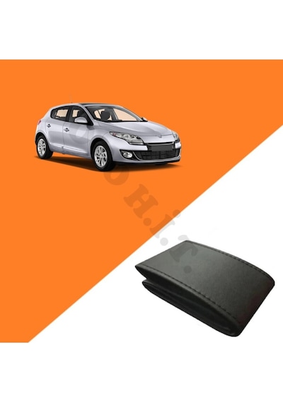 Renault Megane 3 Uyumlu Deri Direksiyon Kılıfı Kaliteli Dikmeli Siyah