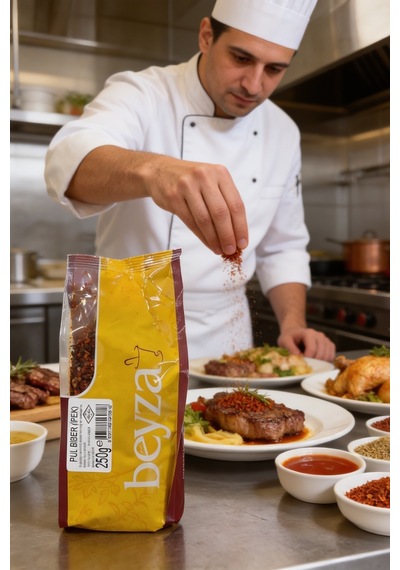 Yedibeyza Kırmızı Pul Biber 250 Gr Aromatik İri Taneli Baharat Yemek Sos Ve Mezeler İçin