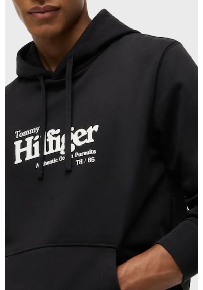 Tommy Hilfiger Pamuklu Regular Fit Kapüşonlu Sweat Erkek Sweat Mw0mw43223 Bds Siyah