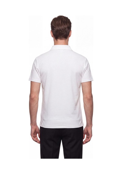 Efor Slim Fit Pamuklu Kıvrılmaz Polo Yaka Ekru Tişört Ts 928