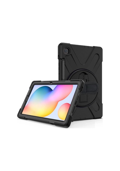 Gld-spt- Newface Samsung Uyumlu Galaxy P610 Tab S6 Lite 10.4 Kılıf Amazing Tablet Kapak - Siyah