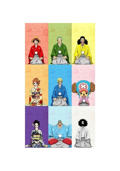 Anime- One Piece - 3 No Desenli 9 Lu Fotokart Seti