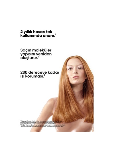 Absolut Repair Molecular Tüm Yıpranmış Saçlar İçin Durulanmayan Maske 50ml