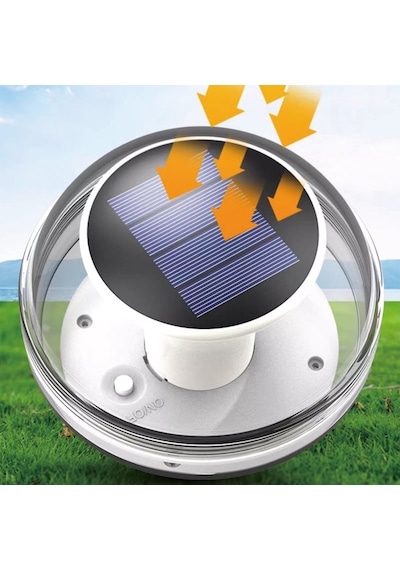 Güneş Enerjili Solar Top Şeklinde Yüzen Havuz Lambası Beyaz- Sıcak Sarı - Rgb Led Su Geçirmez