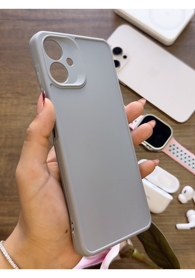 Samsung Galaxy A06 Uyumlu Kamera Korumalı Darbeye Dayanıklı Renk Atmayan Keep Silikon Kılıf Gri
