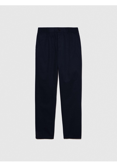 Sisley %100 Pamuk Beli Büzgülü Slim Confort Fit Pantolon Erkek Lacivert Pantolon - 324p4ıuksf046