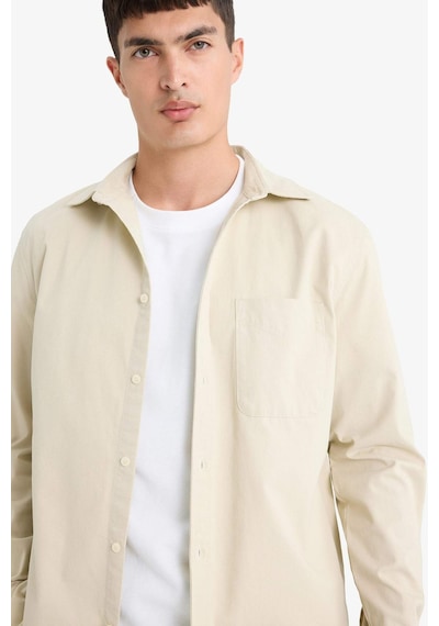 Defacto Regular Fit Polo Yaka Pamuklu Uzun Kollu Gömlek E8112ax25aubg359 Bej Defacto Regular Fit Polo Yaka Pamuklu Uzun Kollu Gömlek E8112ax25aubg359 Bej