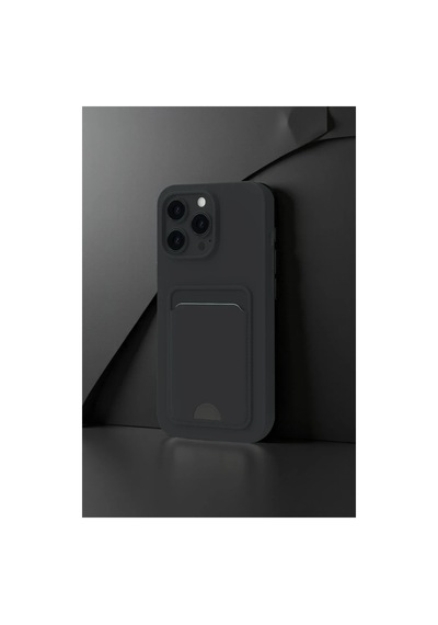 Apple Uyumlu iPhone 16 Pro Kılıf Kelvin Kartvizitli Silikon - Siyah 0.2M-Çok Renkli
