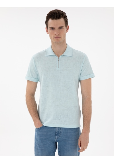 Pierre Cardin Erkek Su Yeşili Tişört 50302586-vr048 Su Yeşili
