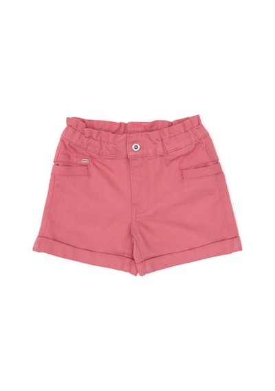 U.S. Polo Assn. Kız Çocuk Pembe Relax Fit Belden Büzgü Detaylı Jean Şort 50301833-VR167