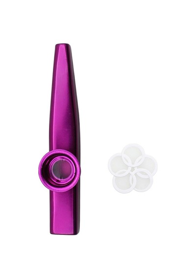 Raymond Joes Stmk4 Metal Kazoo - Mor Kazoo Alüminyum Alaşım