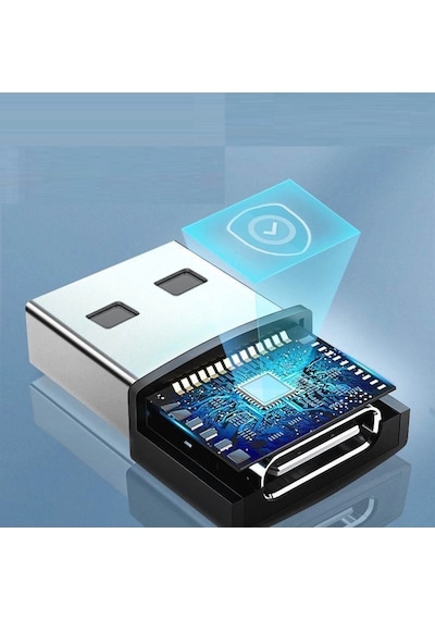 Divex Type-c Dişi Usb3.0 Erkek Otg Adaptör Çevirici Gri Dc-178
