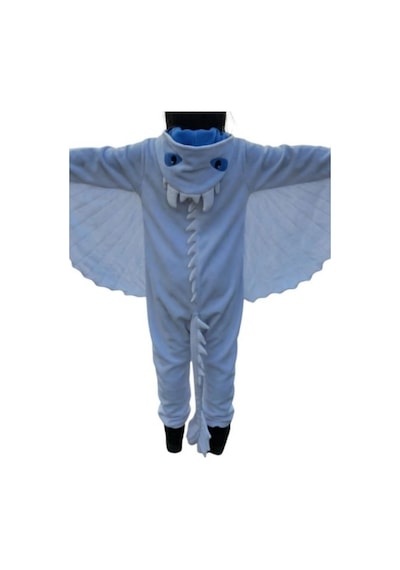 Işığın Öfkesi Ejderha Kostümü Beyaz Ejderha Pijama Tulum Kostüm