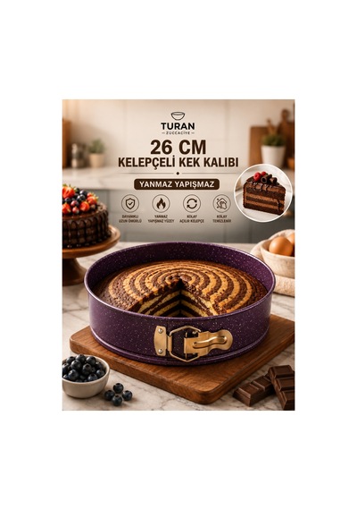 Kelepçeli Kek Kalıbı Mor