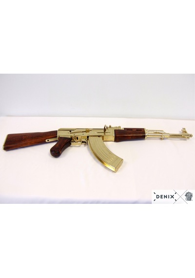 Denix Ak47 Rifle Gold 1947 Russia 88cm Koleksiyon Obje