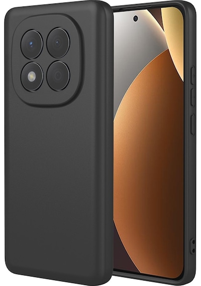 Xiaomi Redmi Note 15 Pro Plus 5g İle Uyumlu Kılıf Esnek Premium Yumuşak Silikon Telefon Kılıfı Kapak Siyah