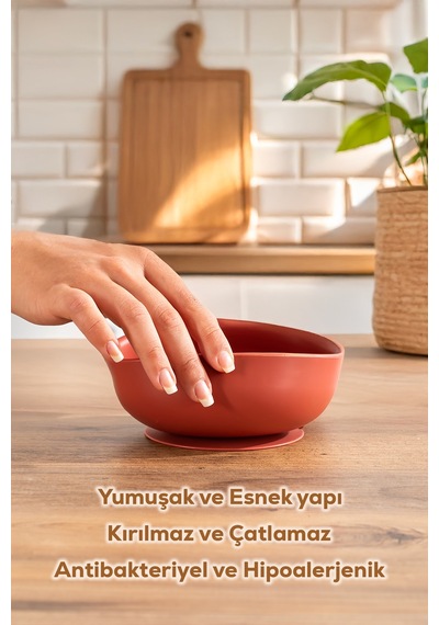 Porsima 34004-2 Silikon Vakumlu 300ml Mama Kasesi Kiremit