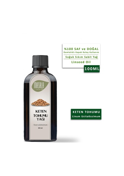 Masala Soğuk Pres Keten Tohumu Yağı 100 ML