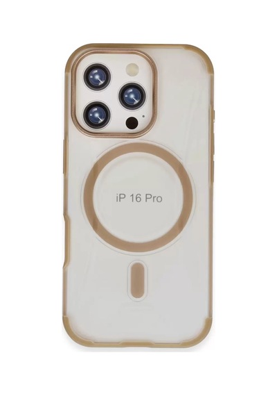 Joko Apple iPhone Uyumlu 16 Pro Max Hilton Magsafe Kapak - Gold Altın Diğer