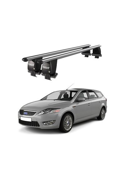 Royal Ford Mondeo Iıı 2010-2014 Uyumlu Gri Kilitli Ara Atkı Port Bagaj Tavan Barı