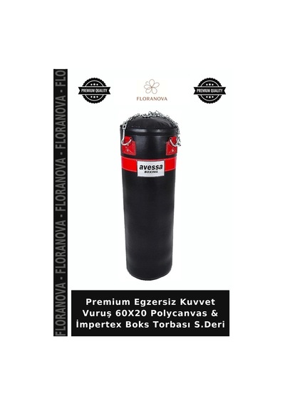 Premium Egzersiz Kuvvet Vuruş 60x20 Polycanvas & İmpertex Boks Torbası S.deri Çok Renkli