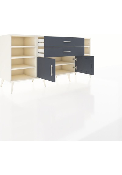 Hyperion Konsol 7 Raflı 2 Çekmeceli 2 Kapaklı 176x44x83 Aytaşı-antrasit Antrasit Hyperion Konsol 7 Raflı 2 Çekmeceli 2 Kapaklı 176x44x83 Aytaşı-antrasit Antrasit