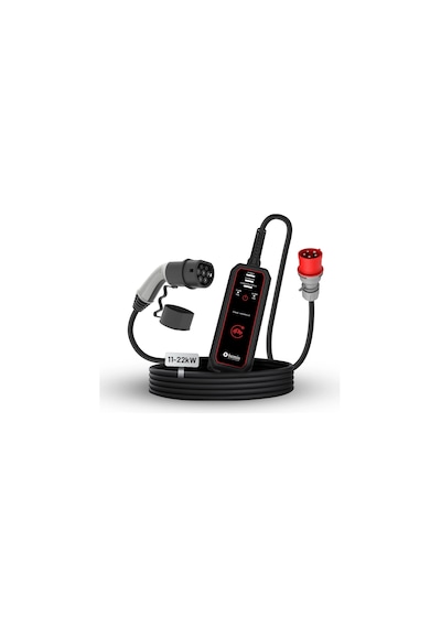 Bemis Pro Mobile 11-22KW - 8 Metre -Elektrikli Araç Taşınabilir Şarj Cihazı - Çanta ve Dönüştürücü