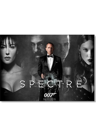 Cakasepetim James Bond Spectre 007 Ahşap Mdf Tablo