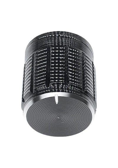 Alüminyum Pot Başlığı 6mm Tırtıklı Mil 6mm Siyah Metal Potansiyometre Rotary Enkoder Ses Voltaj
