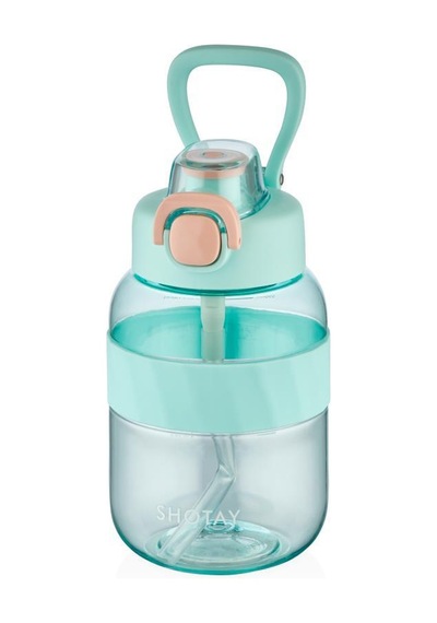 Shotay Pipetli Su Matarası Tritan Turkuaz 700ml