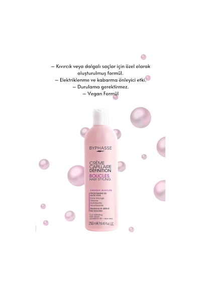 Byphasse Bukleli Saçlar İçin Şekillendirici Bakım Kremi 250 ML